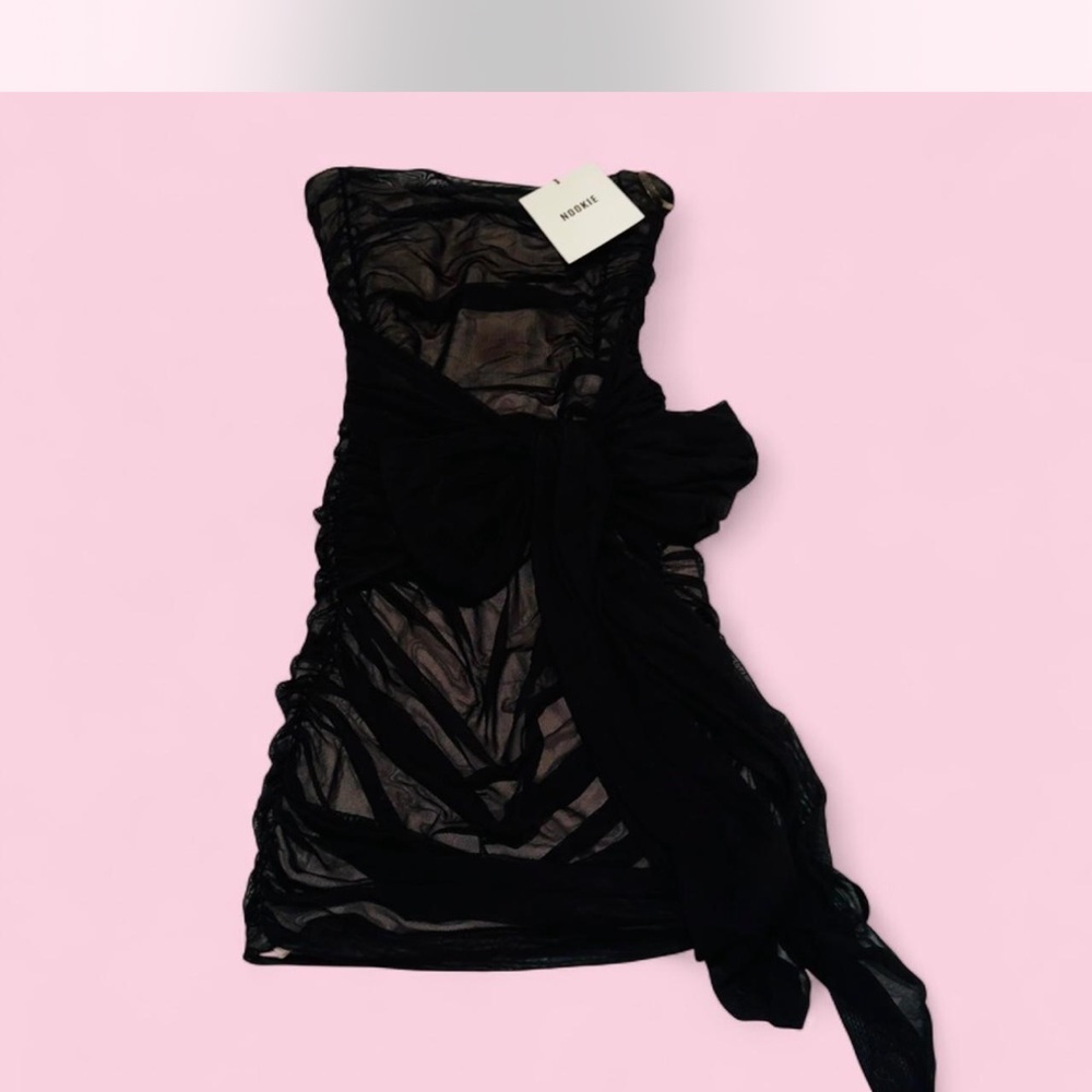 Nookie Strapless Black Dress